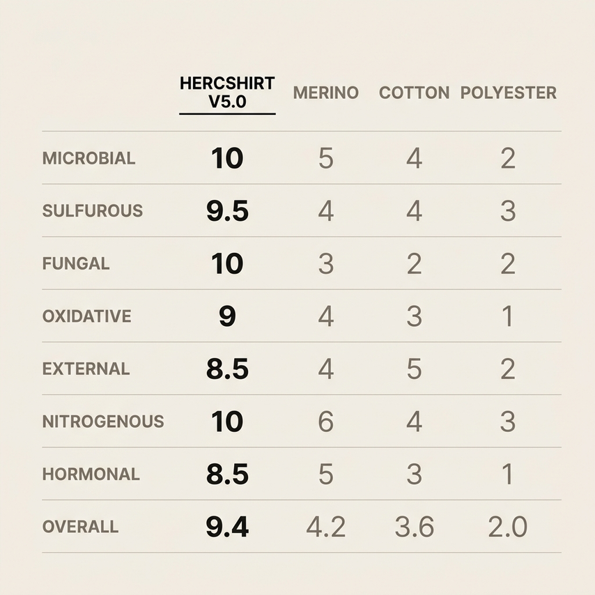 Odor Control Comparison.