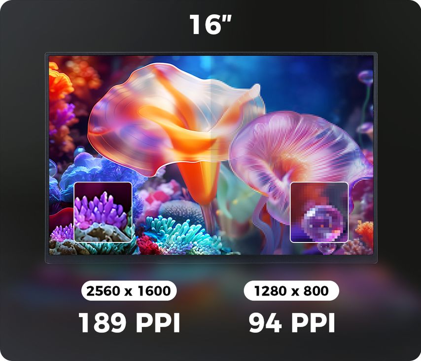 2.5K Clarity  with 189 PPI