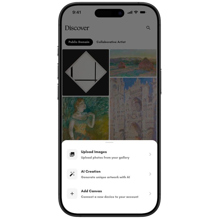 From your phone to your space in three steps.