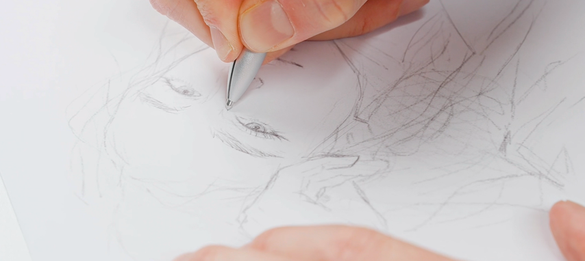 ART PROCESS BASED ON ONE PEN