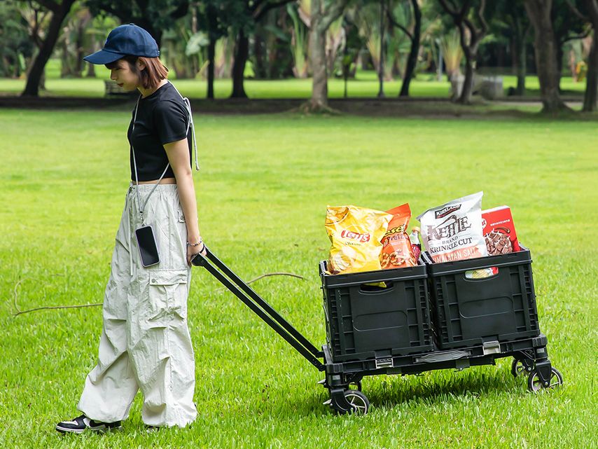 PACKMAN:  Convertible Trolley, Wagon & Camping Table