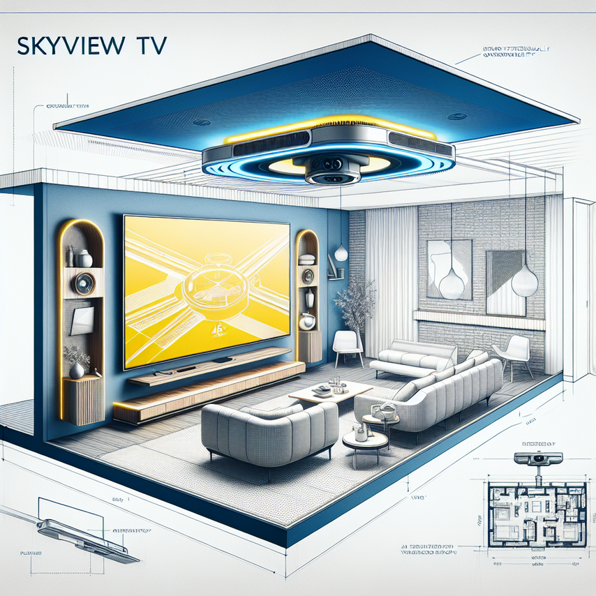 SkyView Ceiling-Mounted Smart TV