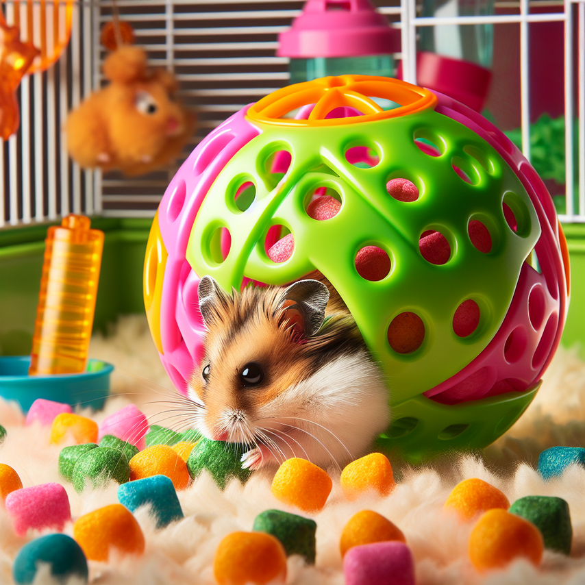 Interactive Hamster Feeding Ball