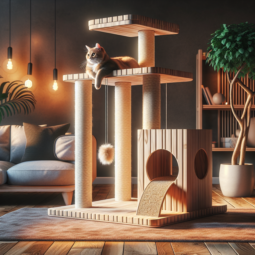 Glaciart One Large Cat Scratching Tower