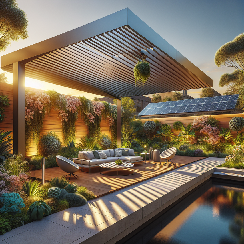 EcoShade Pergola: Sustainable Outdoor Luxury