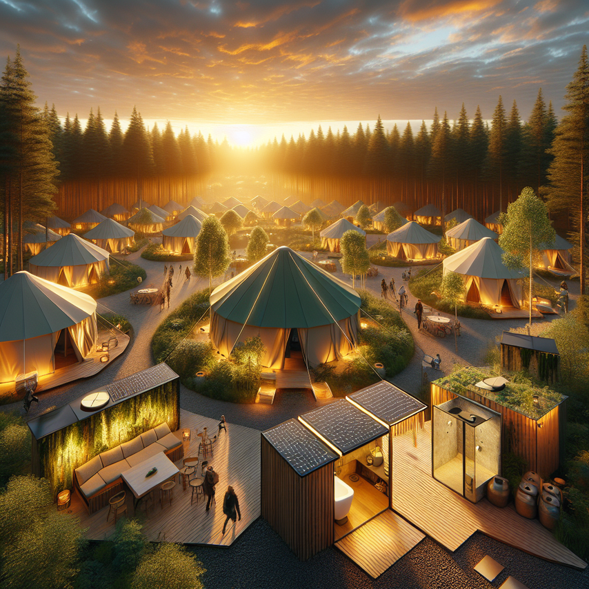 Sustainable EcoCamp: Nature Meets Comfort