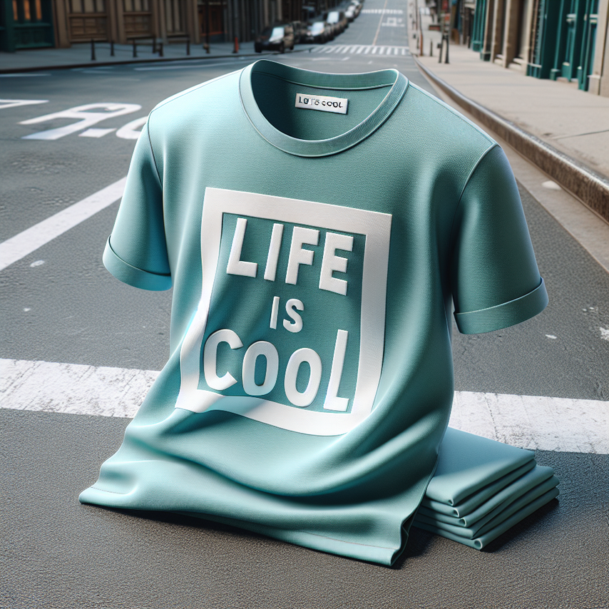 "Life is Cool" Aquamarine Tee