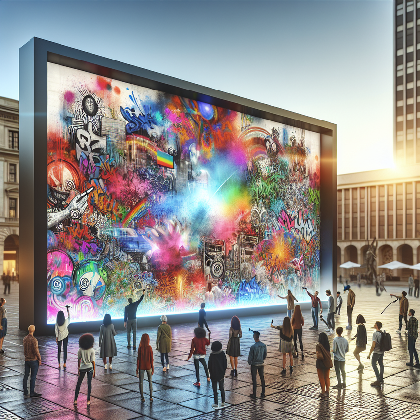 Interactive Digital Graffiti Wall