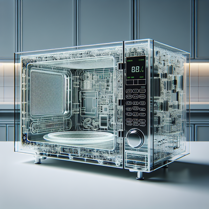 Transparent Microwave - Futuristic Kitchen Marvel