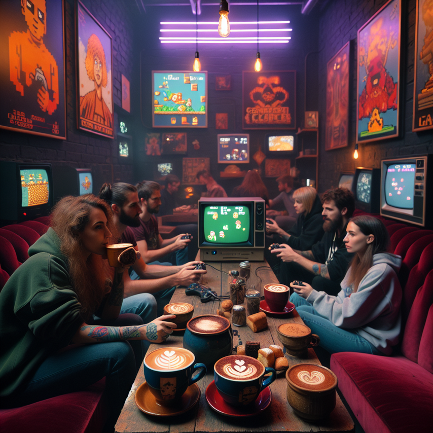 RetroGame Café: Play, Sip, Relive